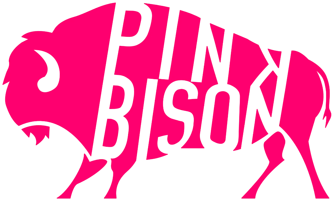 Pink Bison yard sign
