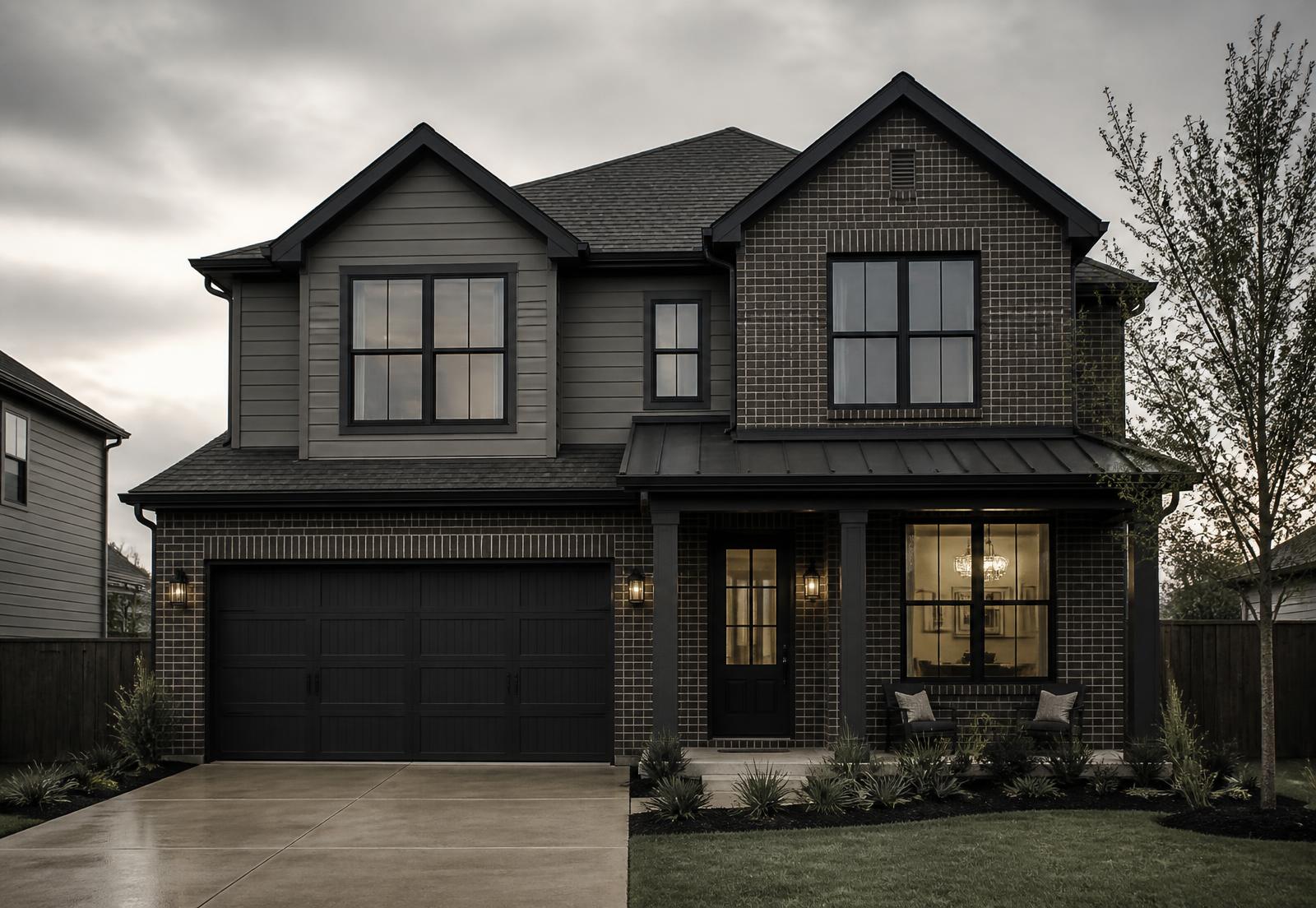 Texas home exterior with markers on every surface Pink Bison cleans