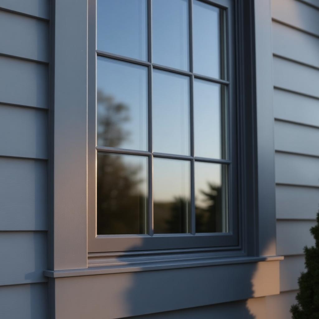 Close-up of a residential window with markers on the glass, frames, sills, and tracks Pink Bison cleans